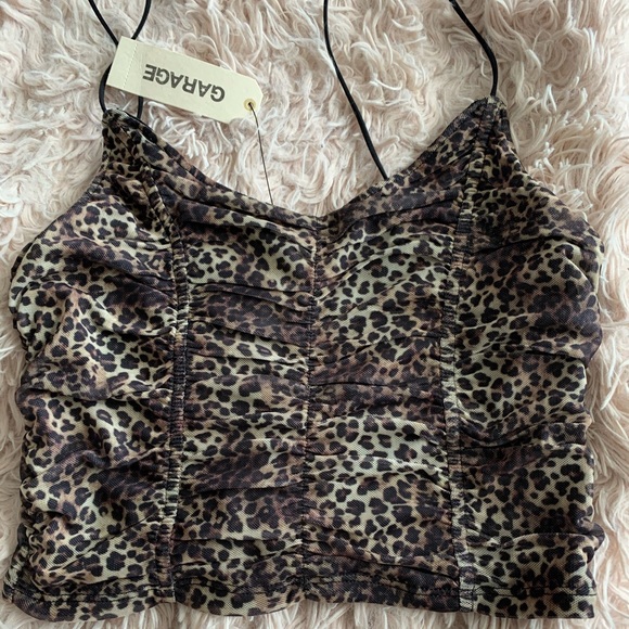 🌿3/$20 Garage Bungee Cami | Cheetah Crop Top - Picture 5 of 6